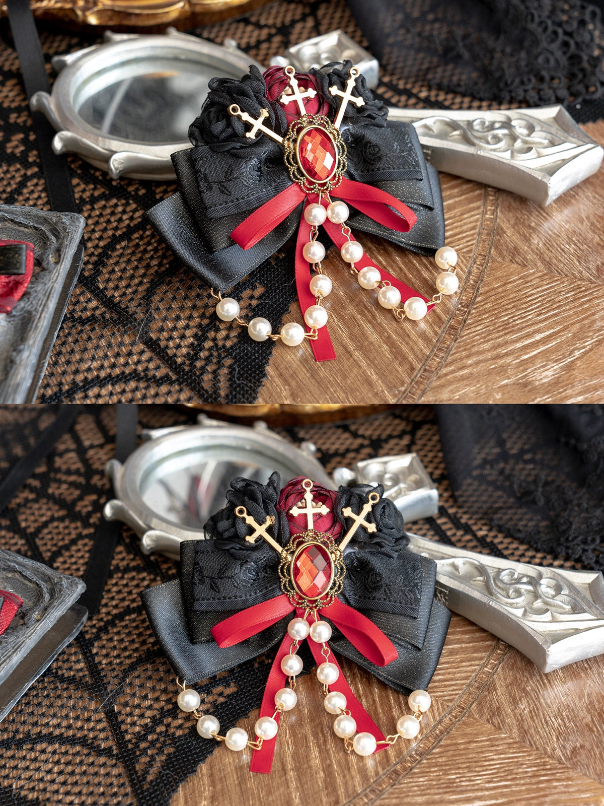 Luna Planetarium - Evil Fang - Gothic Lolita Accessories Brooch Necktie Clip KC Hat