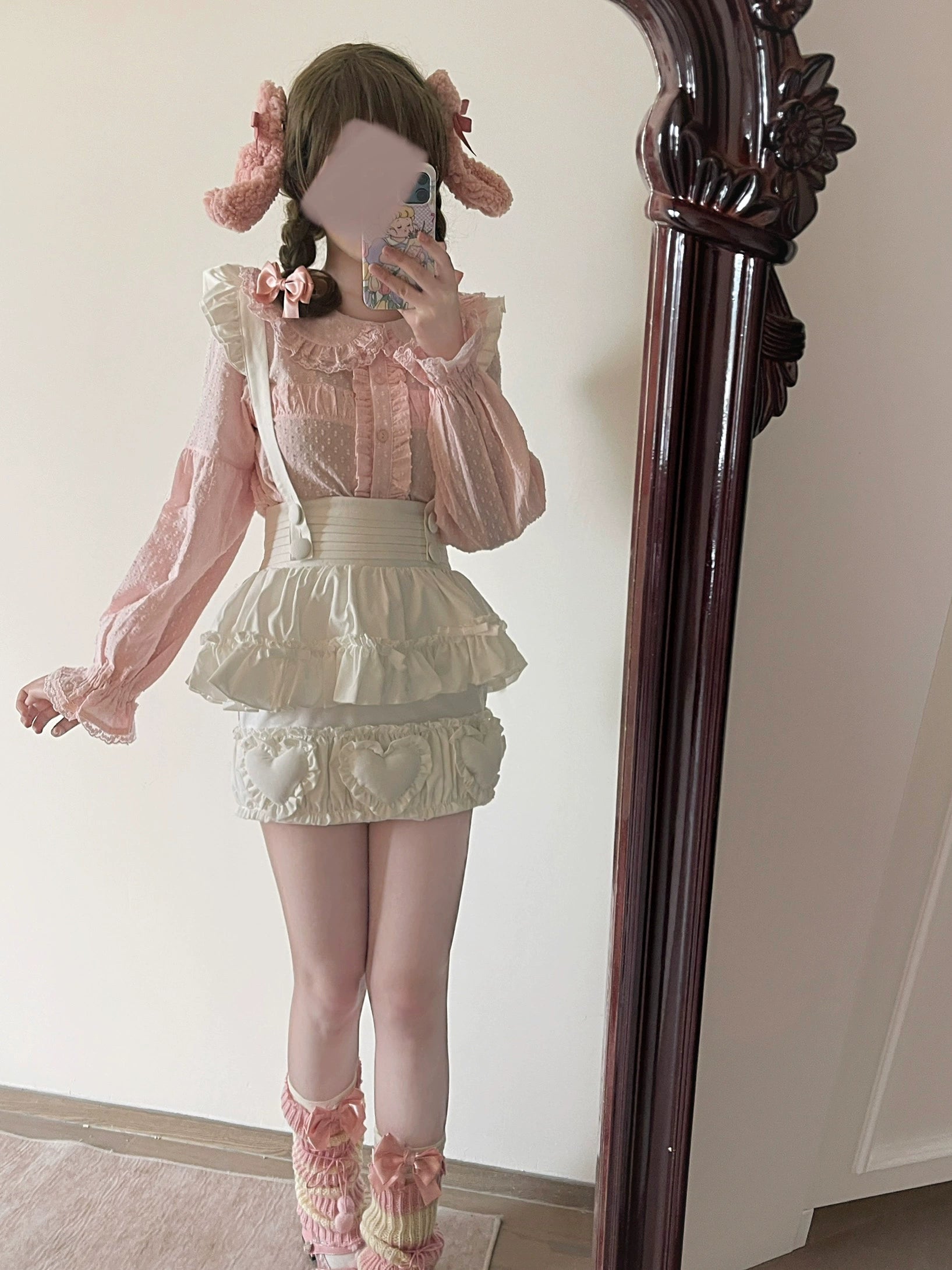 MIST - Tianmi - Sweet Lolita Blouse Long Sleeve Doll Collar Thin Shirt