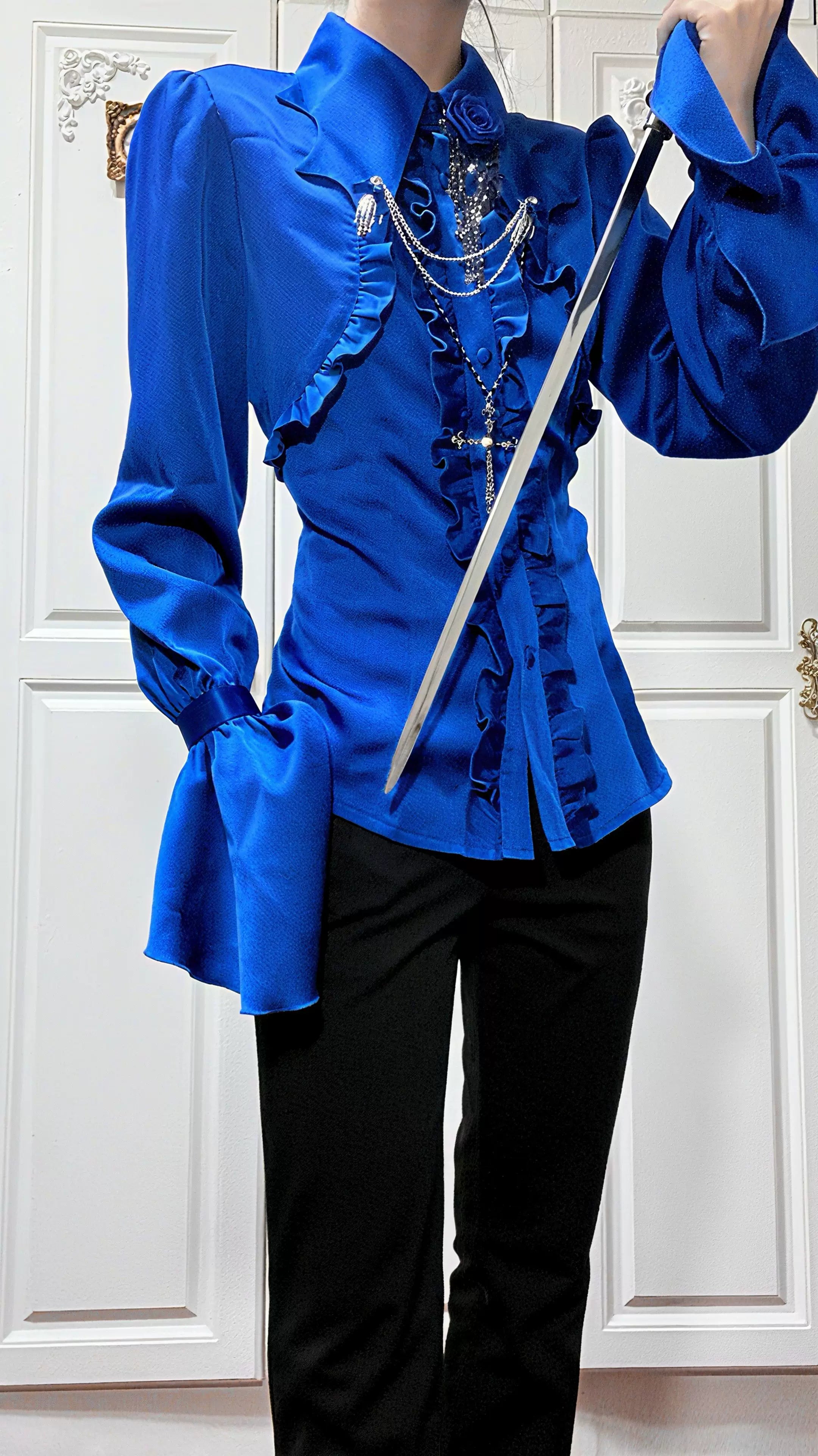 Vampire Knight - Gothic Lolita Shirt, Batwing Collar 44450:808809