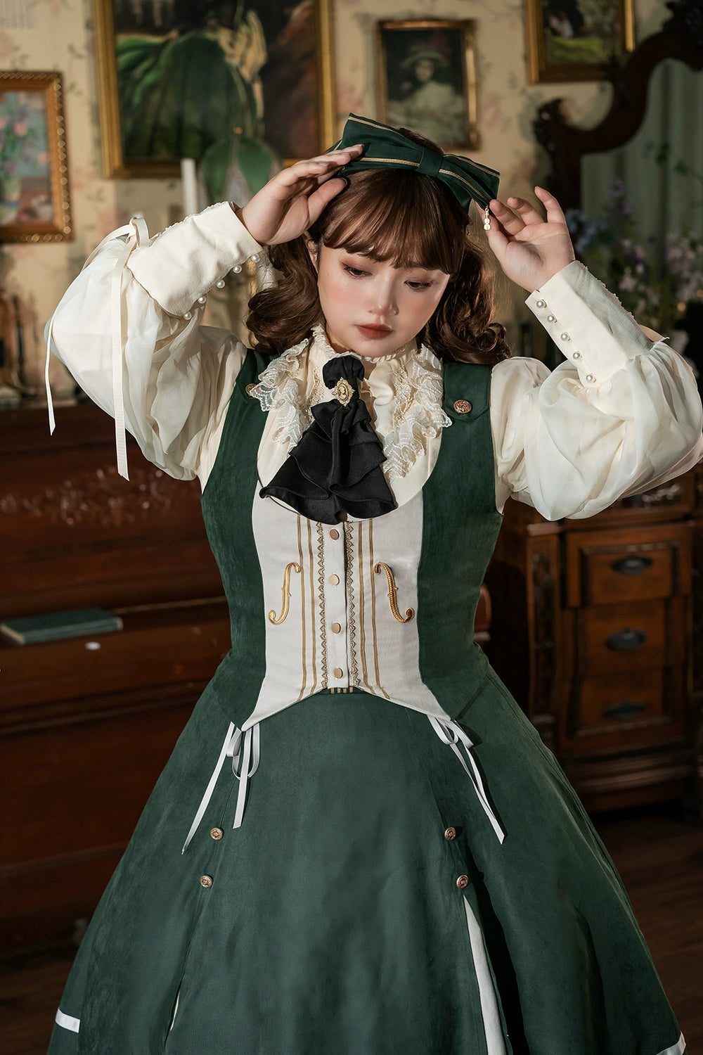 Miss Point - Golden Movement - Elegant Lolita Waistcost Short Vest Customized