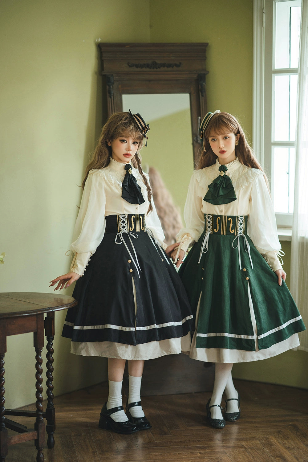 Miss Point~Golden Movement~Elegant Lolita Fishbone Skirt Customized 32242:381354