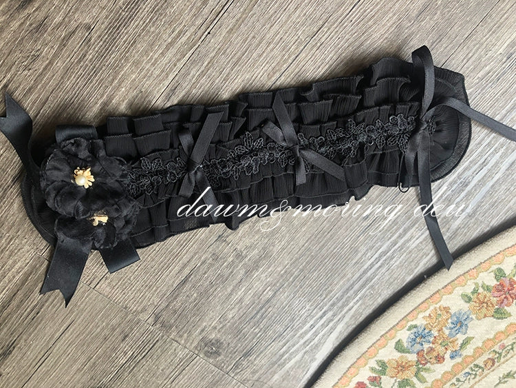 Dawn And Morning - Rozen Maiden Accessories Lolita BNT Choker Cuffs hairband black
