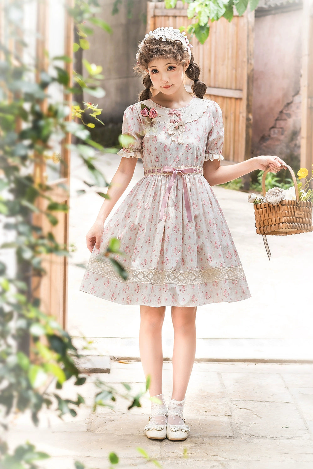Miss Point~Customized Elegant Lolita OP Dress Cute Daily Girl Short Lolita Dress 35670:519754