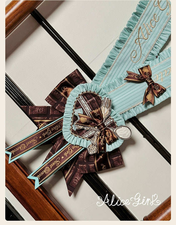 Alice Girl - Bear Chocolate Bar - Kawaii Lolita Headdress Set 43853:787185