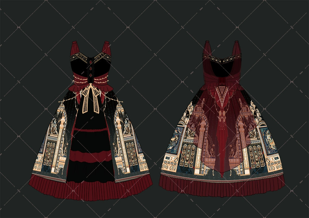 Miss Point~Dusk Best~Egyptian Lolita Dress Set Gorgeous JSK 38348:585840