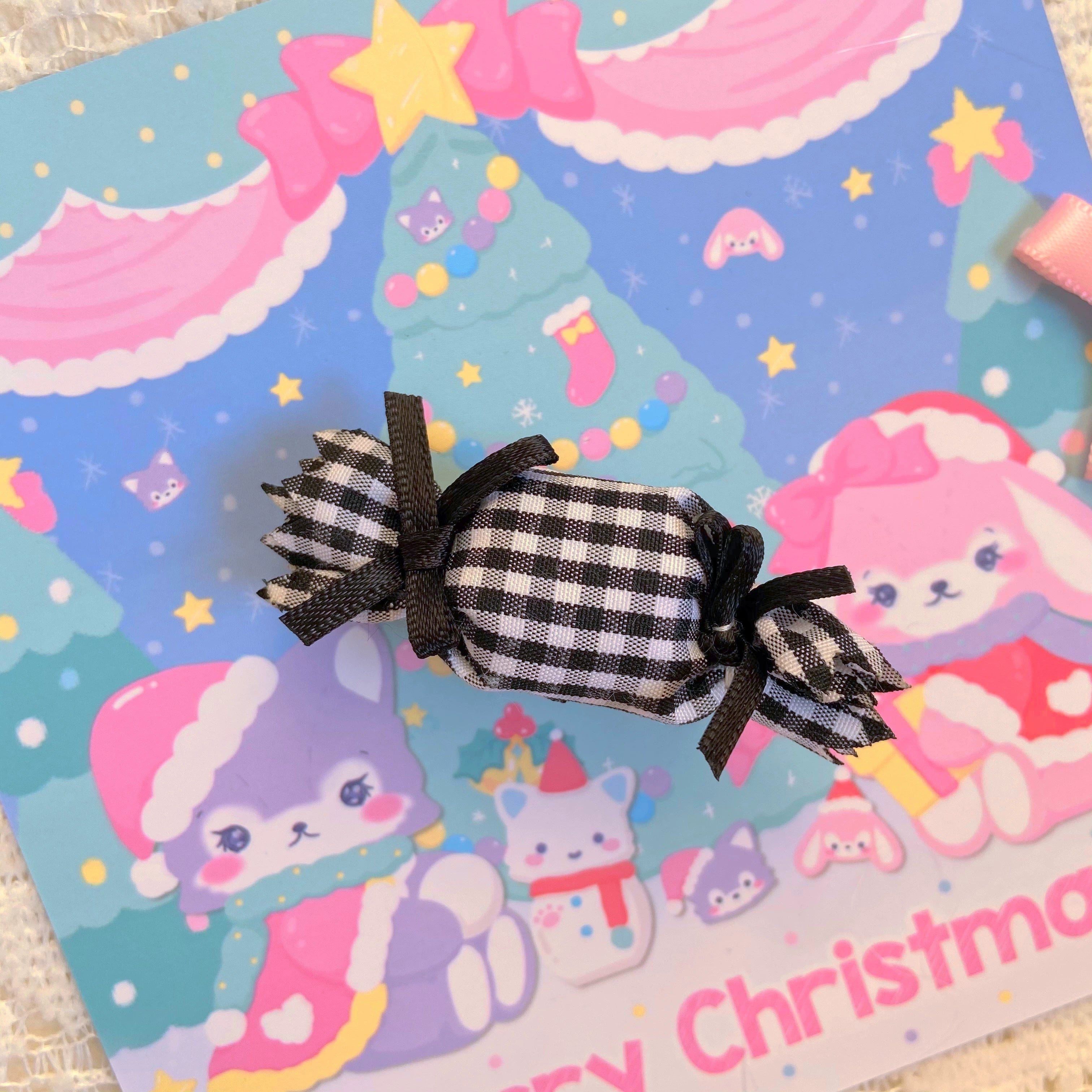 Bear Doll - Candy Color - Lolita Cute Candy-shape Headdress Accesory black brooch