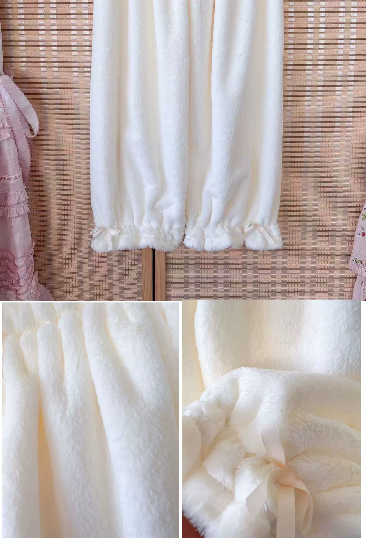 Winter Kawaii Lolita Plush Bloomers, Fleece-lined 46083:874246