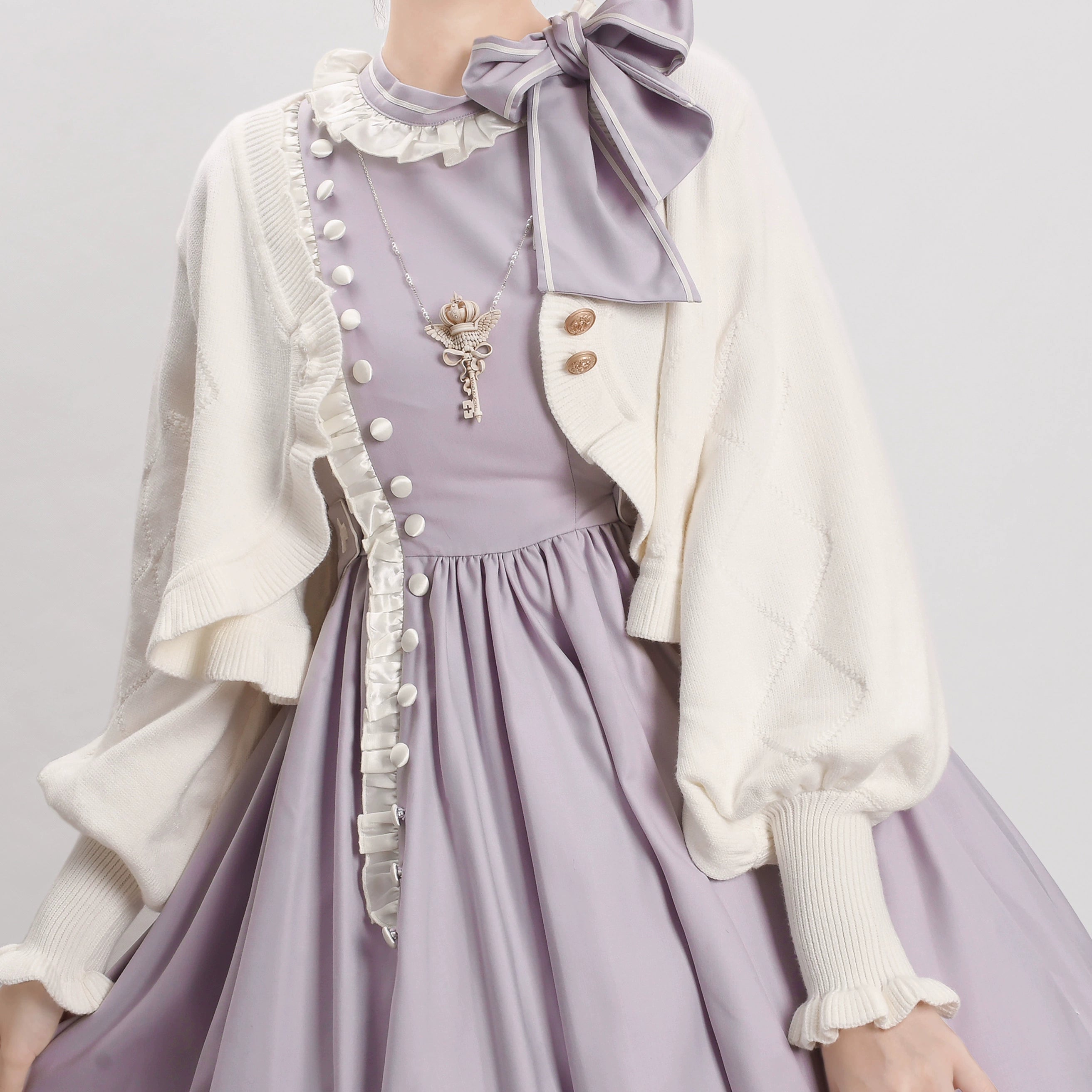 MIST - Cookie - Vintage Lolita Cardigan Short Sweater Multicolors 31538:369542