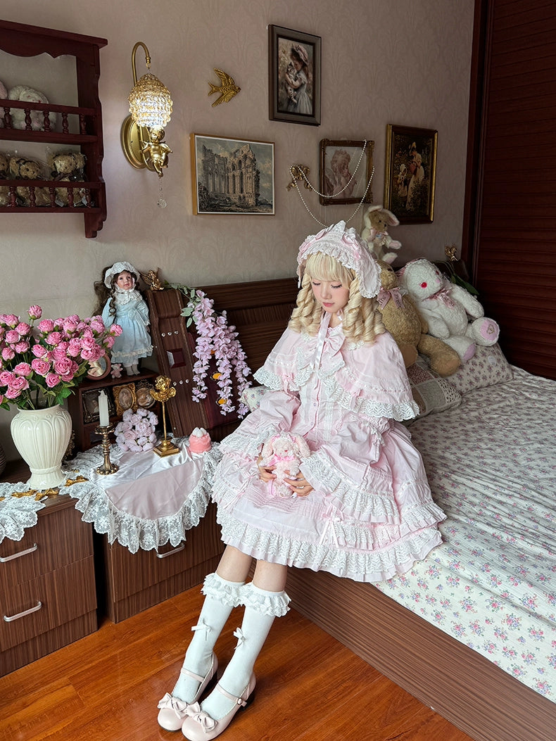 AerialCat - Praying Snowfall - Old School Lolita Skirt Suit Cape Princess Sleeve Shirt 39180:615626