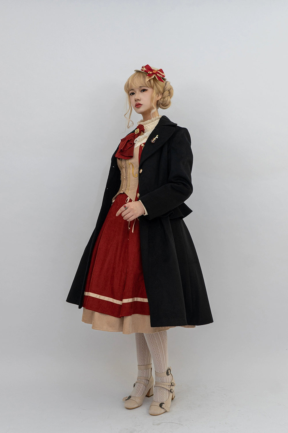 Miss Point~Golden Movement~Elegant Lolita Fishbone Skirt Customized 32242:381328