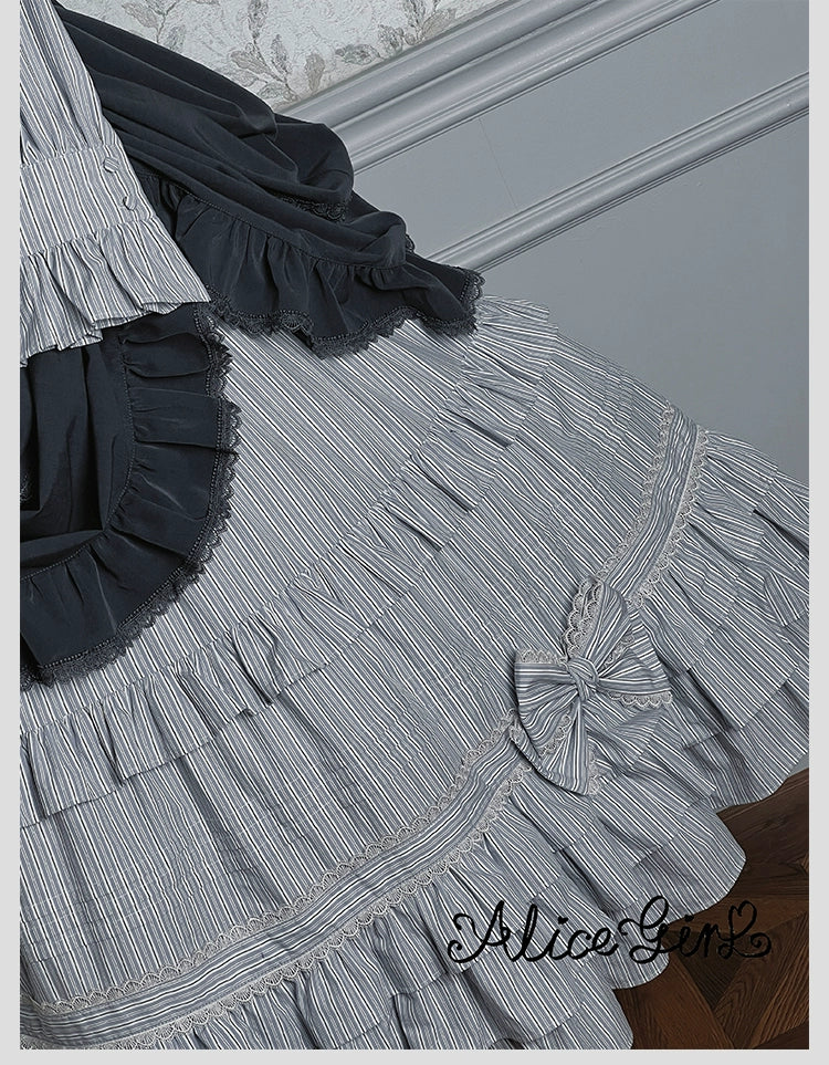 Alice Girl - Duke of Victoria - Classic Lolita Striped Blouse 44093:795216