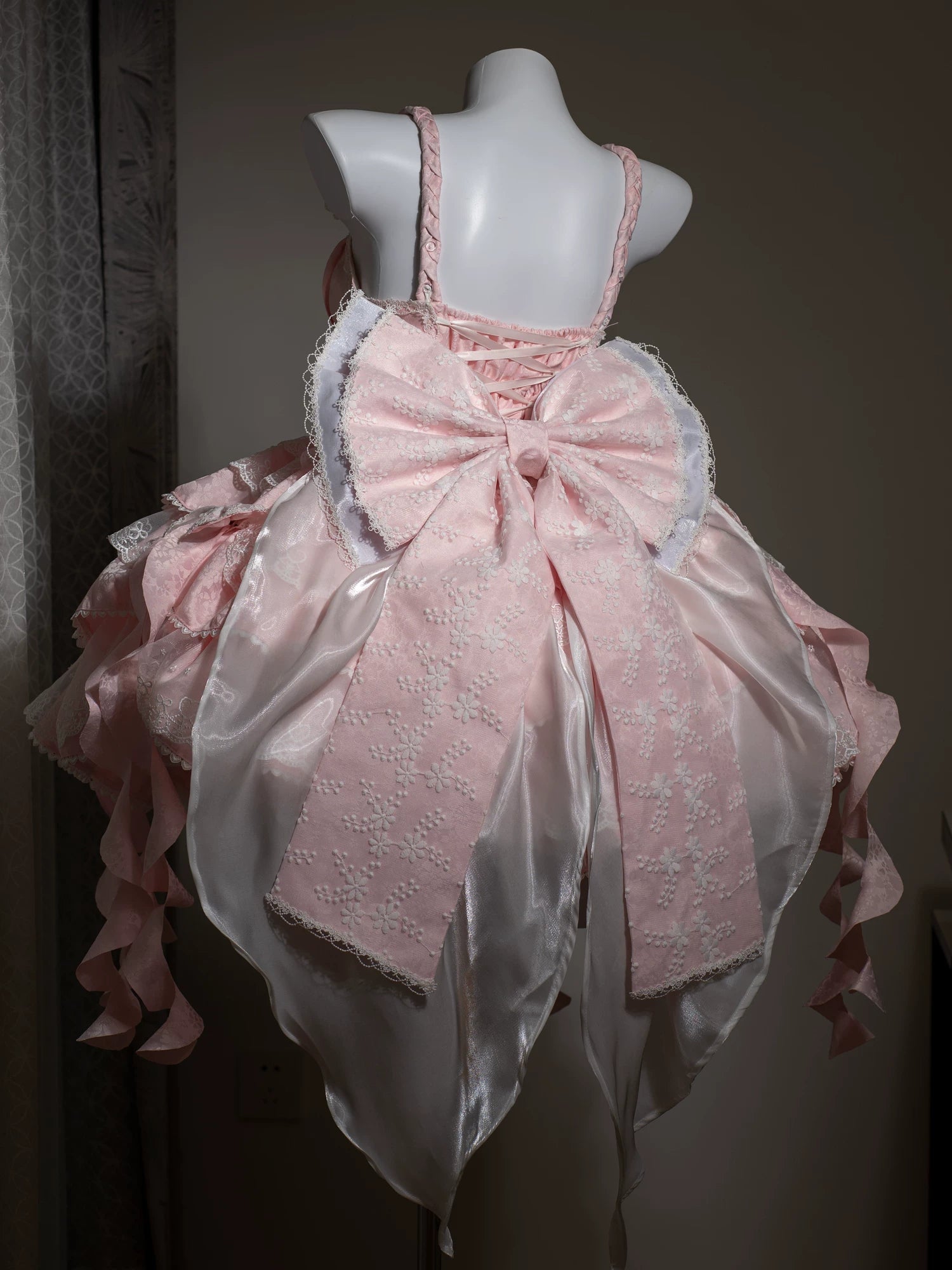 Mori Isle - Solid Gothic Lolita JSK Dress, Embroidered Lace 45658:857794