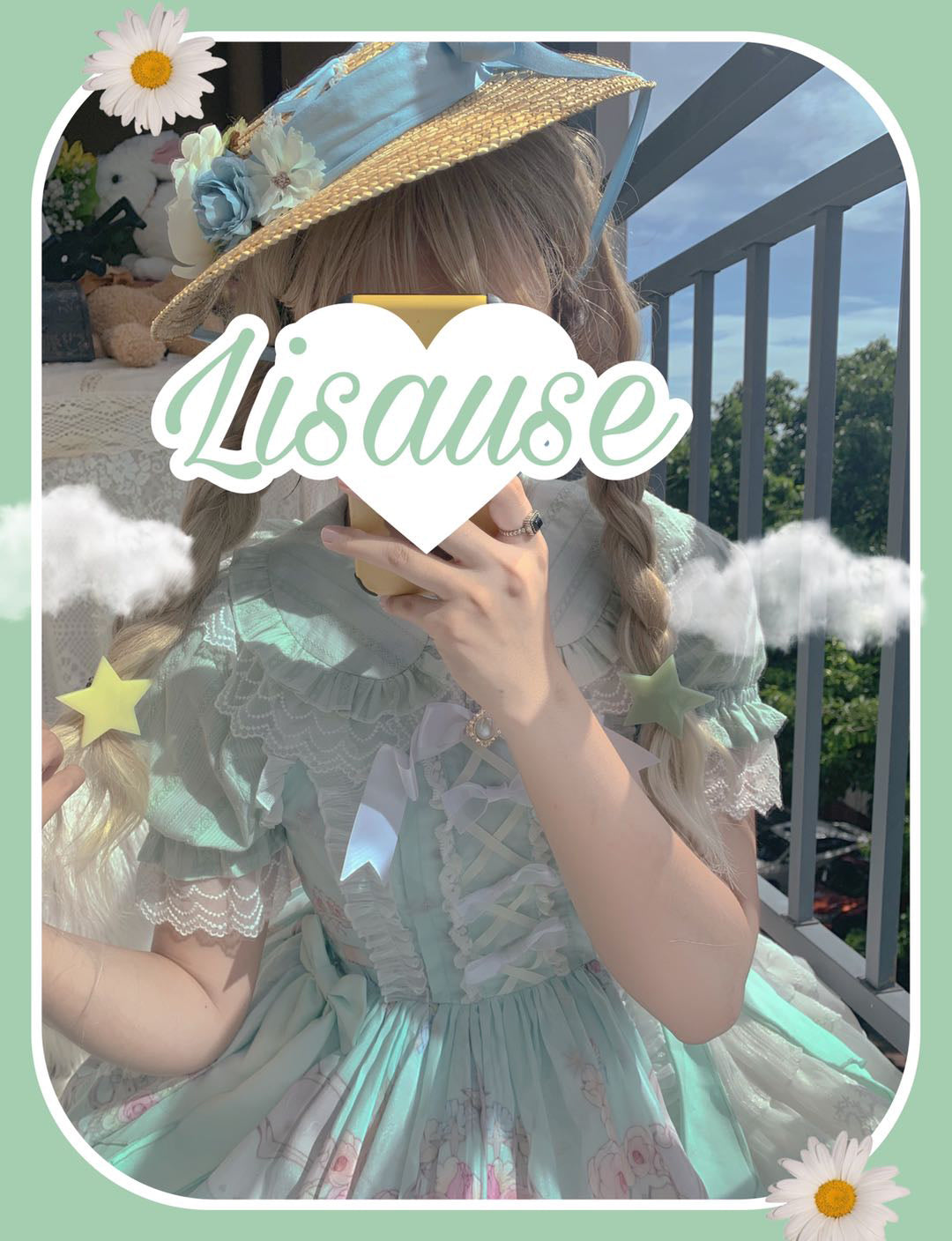 MIST~Sweet Lolita Golilla Short Sleeve Shirt 9912:184412