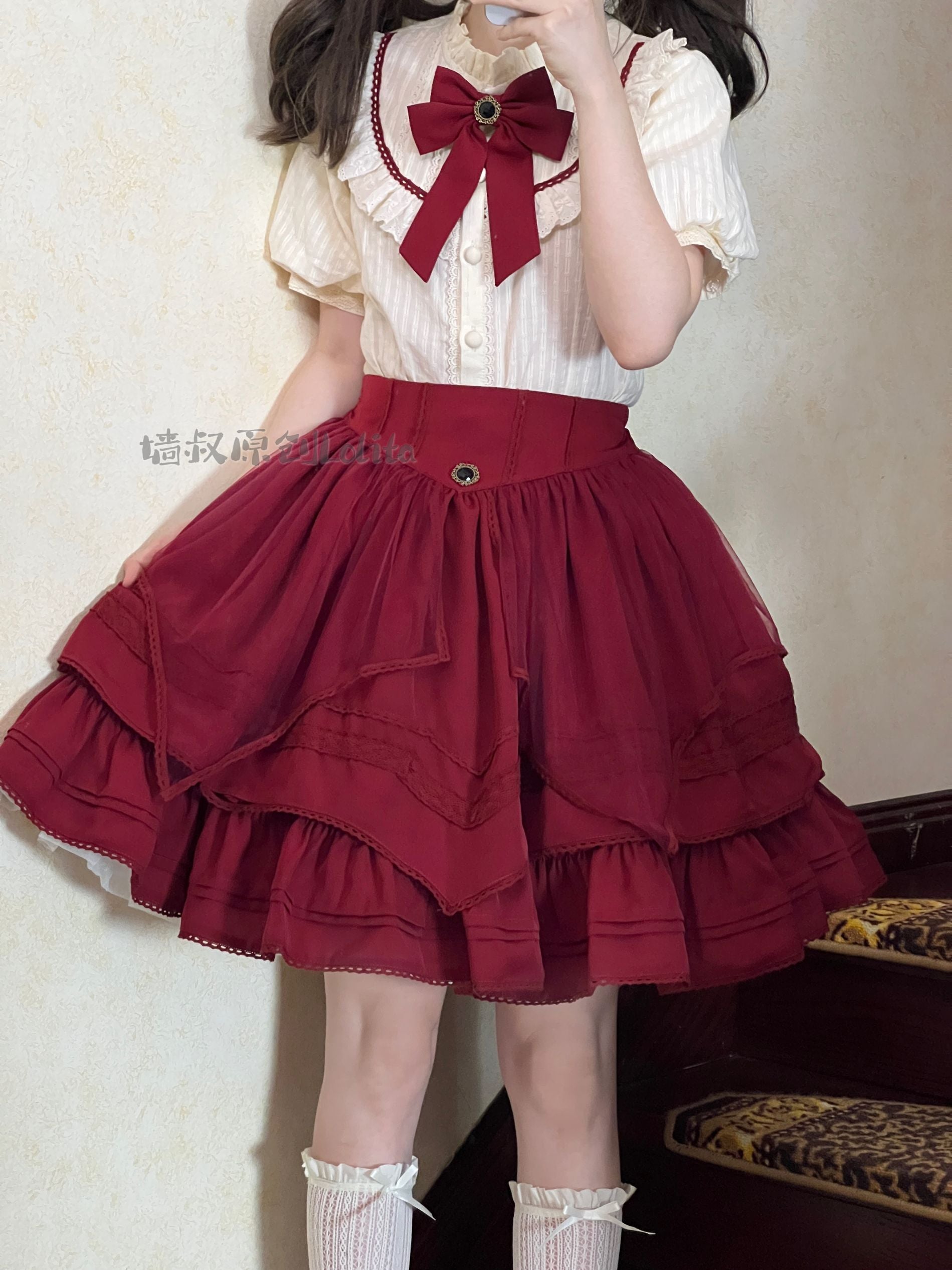 Uncle's Workshop - Worthy Girl - Lolita Bow Clip and Black Top Hat