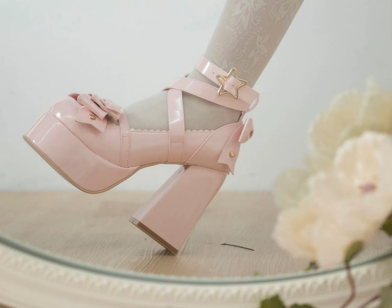 Beauty Bunny~Star Prayer~Kawaii Lolita Shoes Round Toe Summer Heels 32706:446726