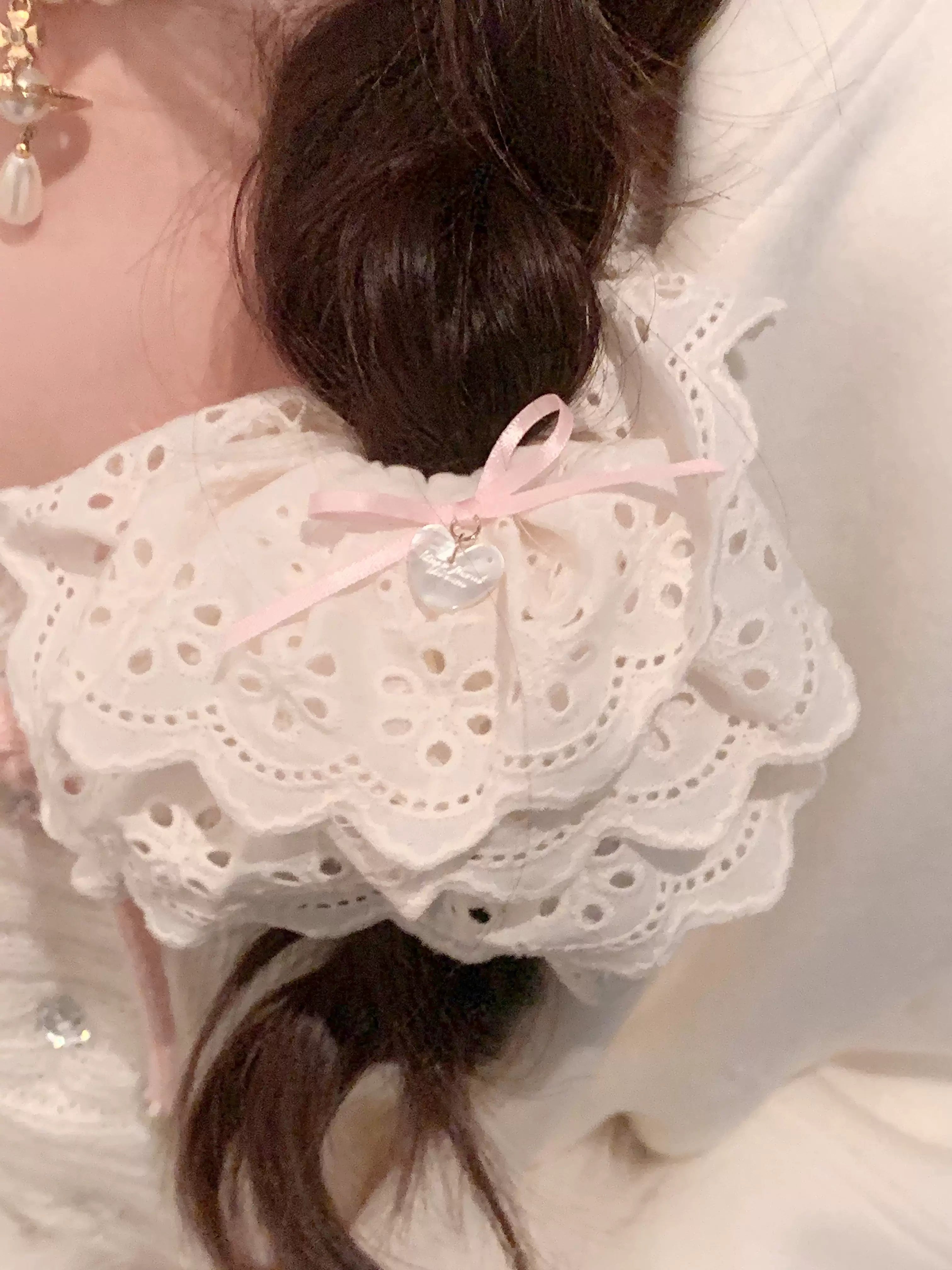 Pure Tea For Dream - Marshmallow Melody - Sweet Lolita Headdress Bow Hair Rope