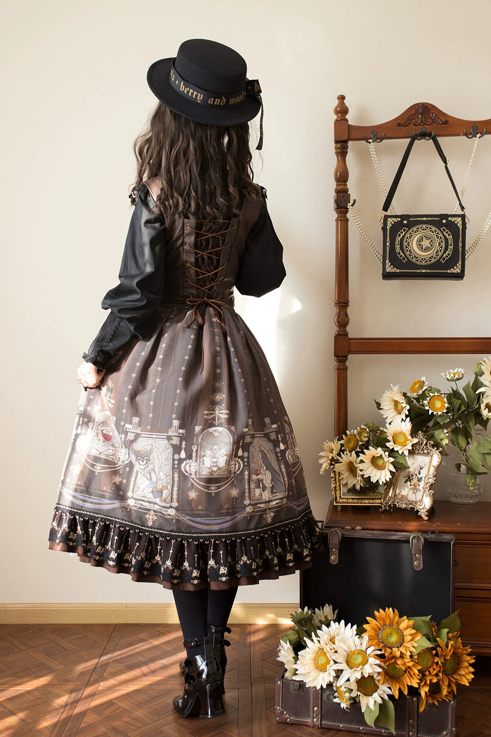 (BFM)Miss Point~Demon Hunter's Diary~Gothic Lolita PU Leather Vest 33588:429872