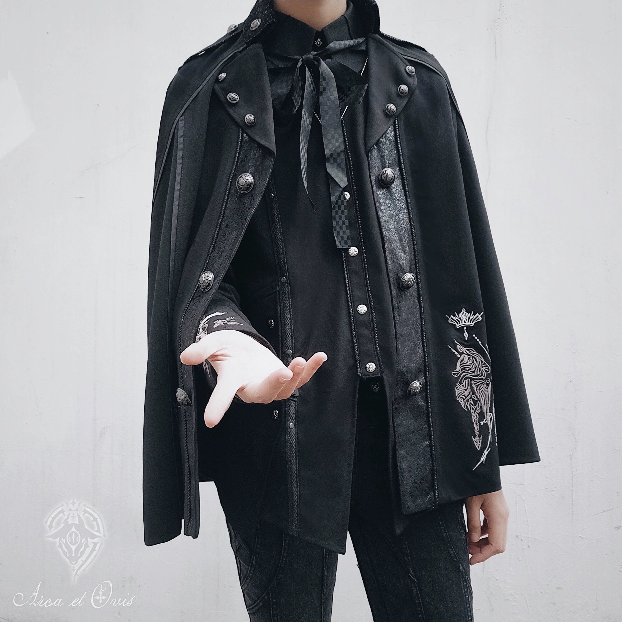 Arca et Ovis - Checkers - Gothic Lolita Cloak Ouji Lolita Spring Autumn Cape