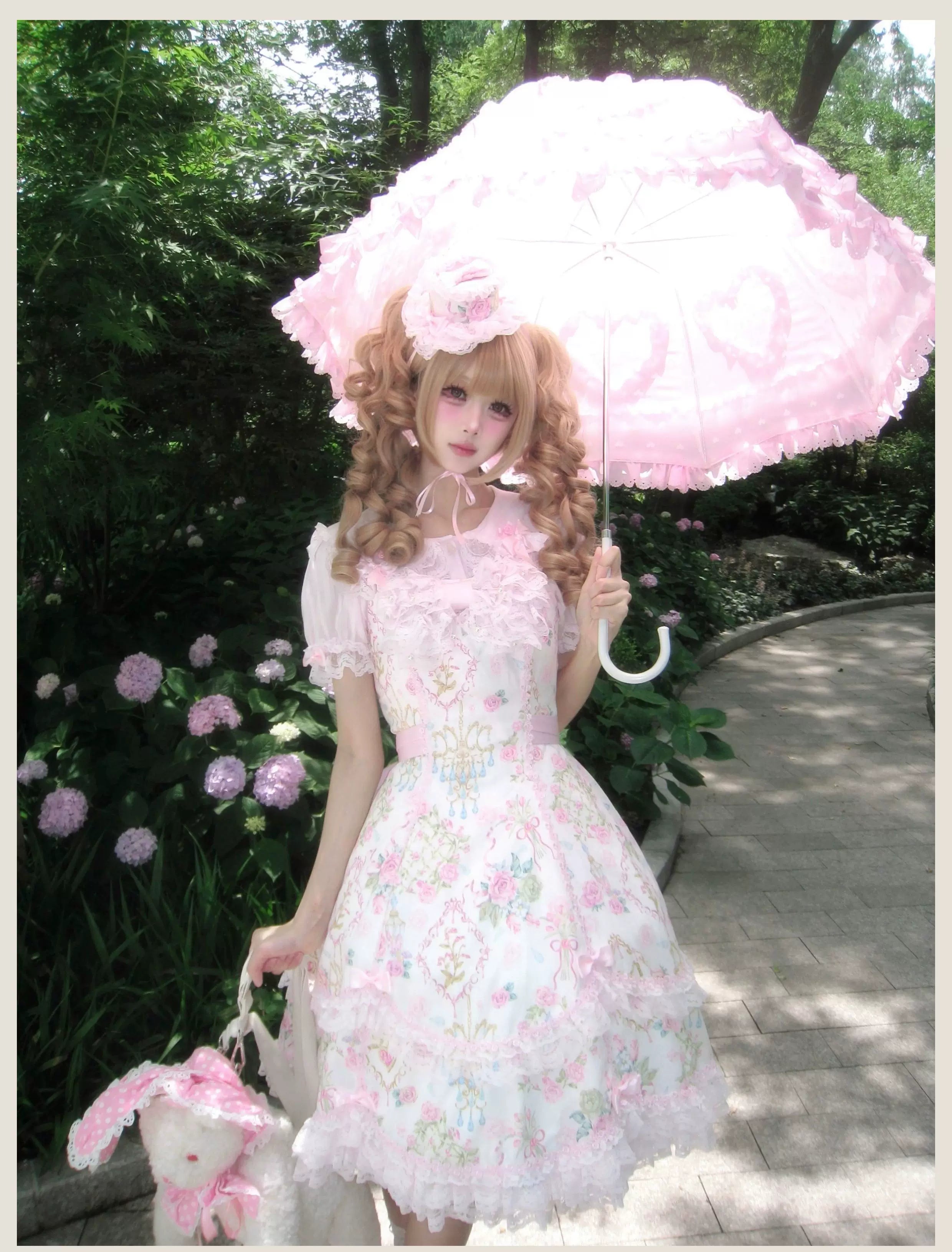 Old School Lolita Peter Pan Collar Blouse with Lace 45504:851230