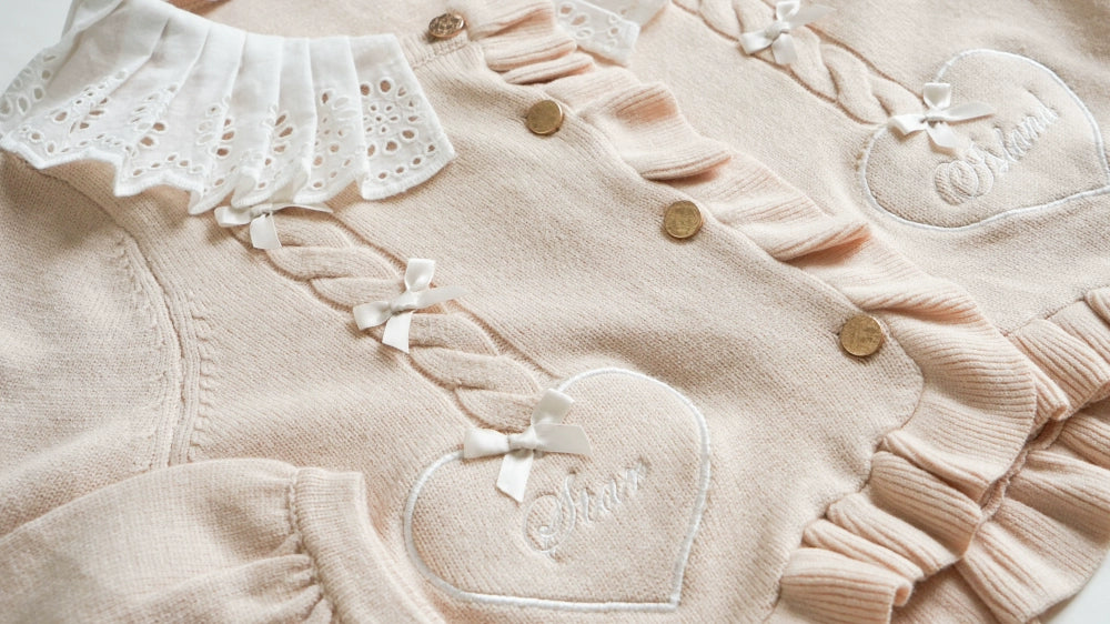(BFM)Dark Star Island~Sugar Frost~Sweet Lolita Cardigan Knit Embroidered Sweater