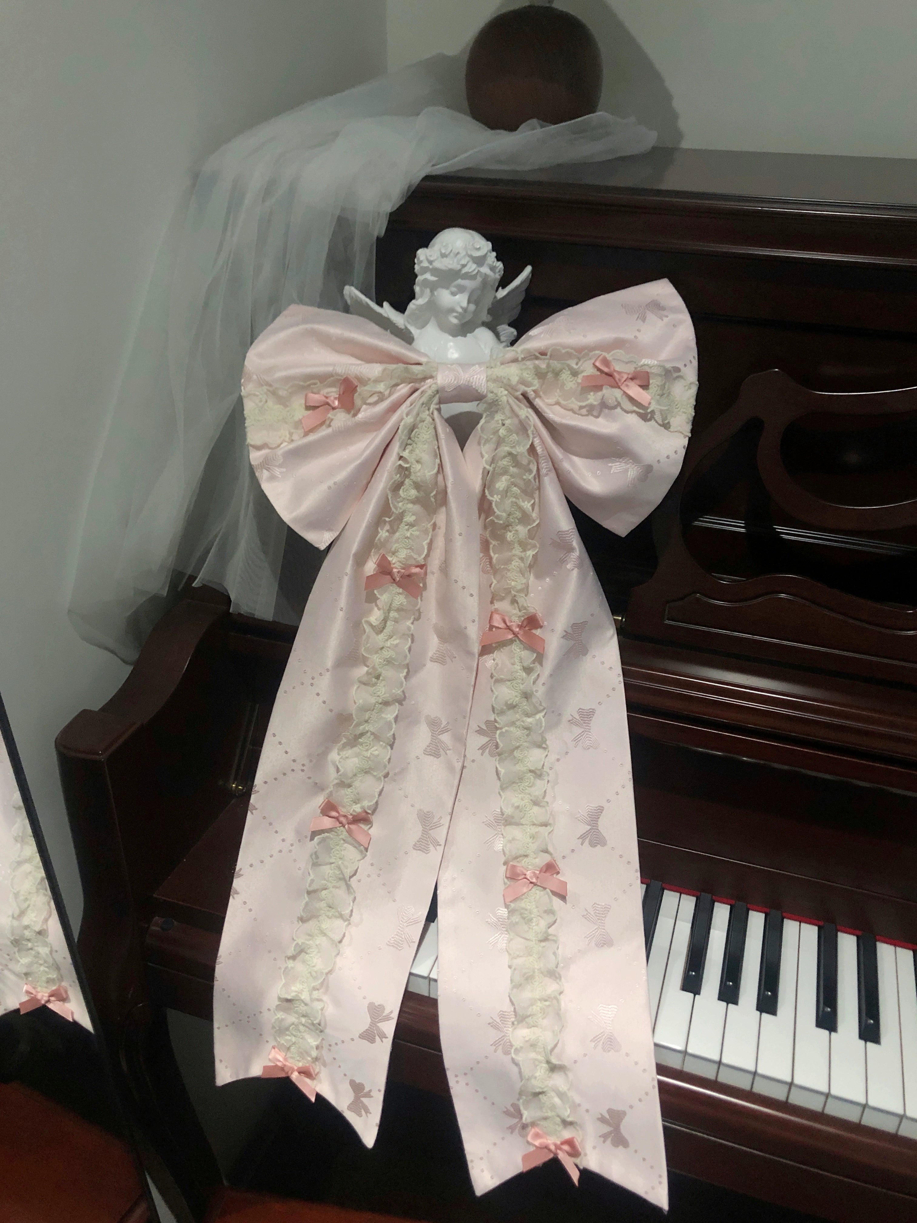 Sugar Girl~Dreamy Butterfly~Ballet-style Sweet Lolita JSK Dress With Large Bow Trailing (L M S) 43046:763389