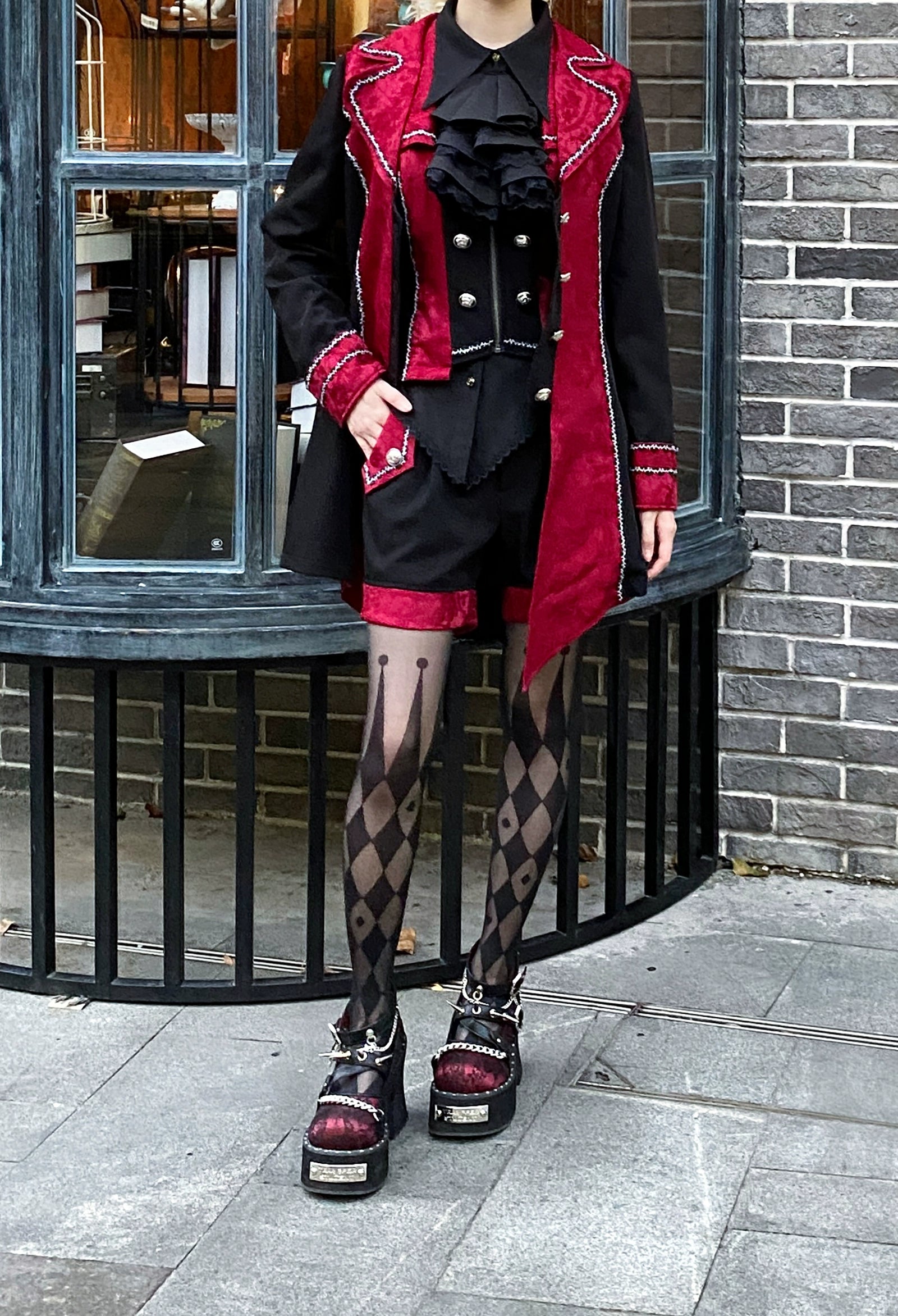 Oath of the Chapter - Ouji Lolita Suit Embroidered Prince Vest Shorts Coat 40532:661902