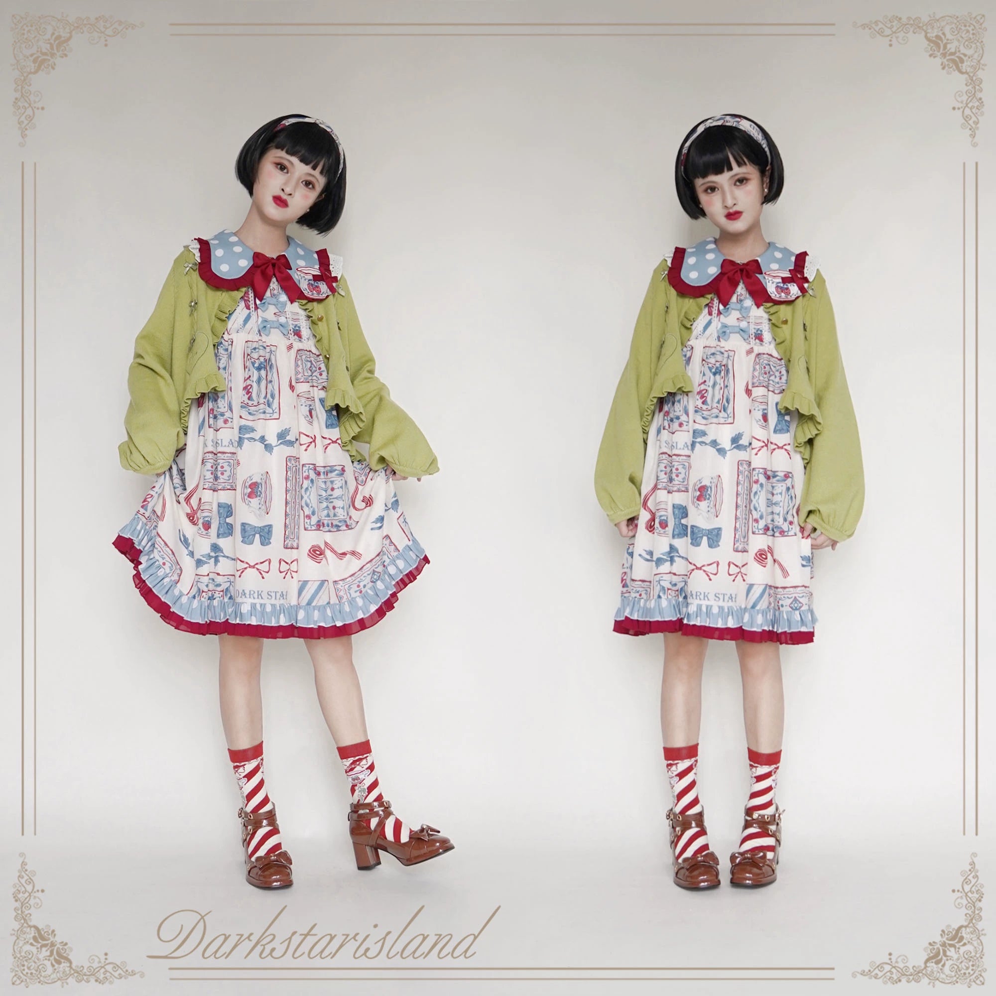 (BFM)Dark Star Island~Sugar Frost~Sweet Lolita Cardigan Knit Embroidered Sweater 34274:449592