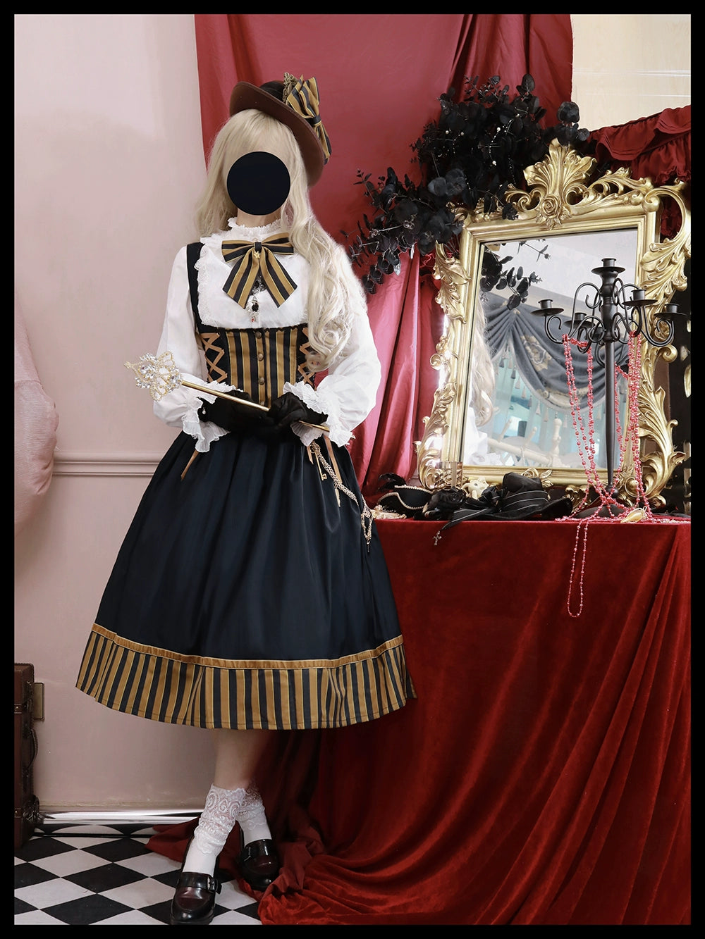 (Buyforme)Miss Point~Custom-Made Lolita Elegant Stand Collar Lolita Shirt 21546:312800