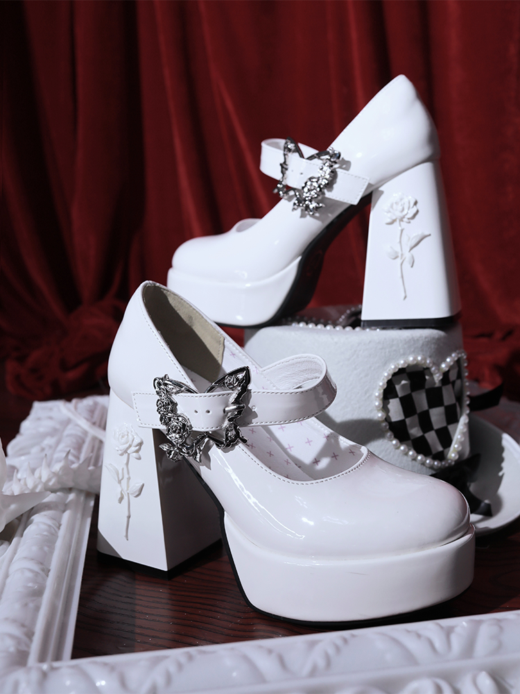 Dreamland - The cycle of all things - Lolita High Platform Shoes with Elegant Butterfly Buckle