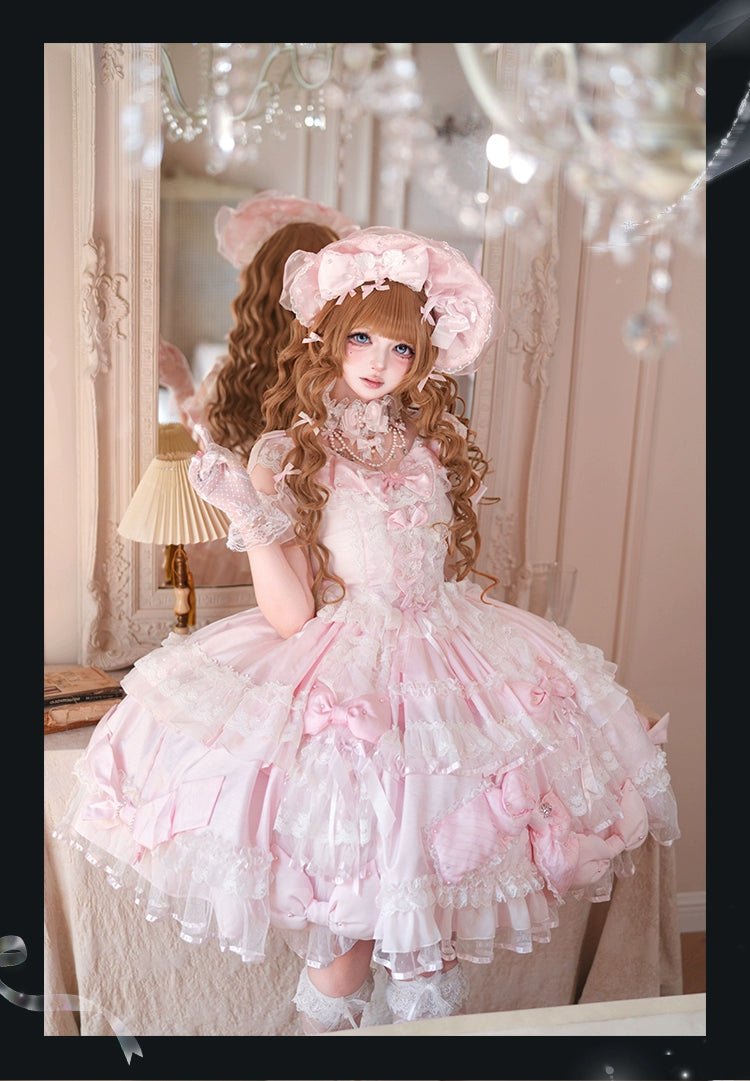 Mengfuzi - Gem Princess - Wedding Sweet Lolita JSK Dress Suit, Side Zipper 44018:792208