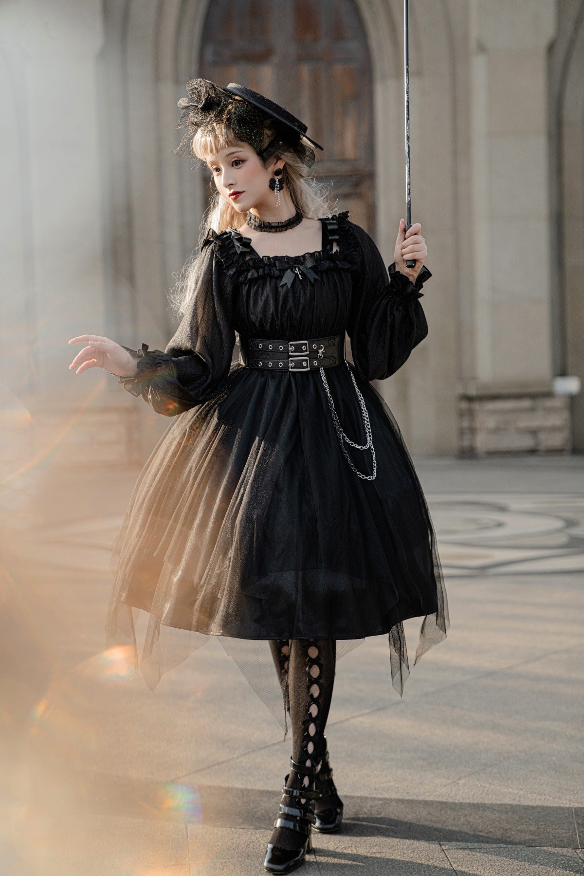 Cornfield Lolita - The Girl Assassin - Halloween Gothic Lolita Irregularly Hemline Dress 11476:180110
