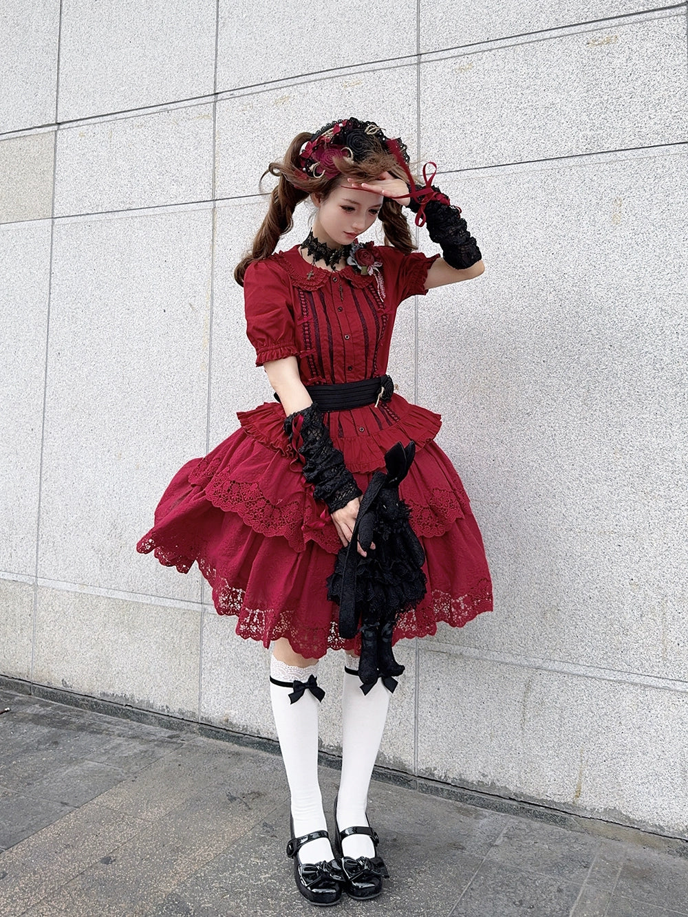 Miss Point - Forest Waltz - Classic Lolita Blouse & Multi-Tiered Ruffles SK 44233:800072