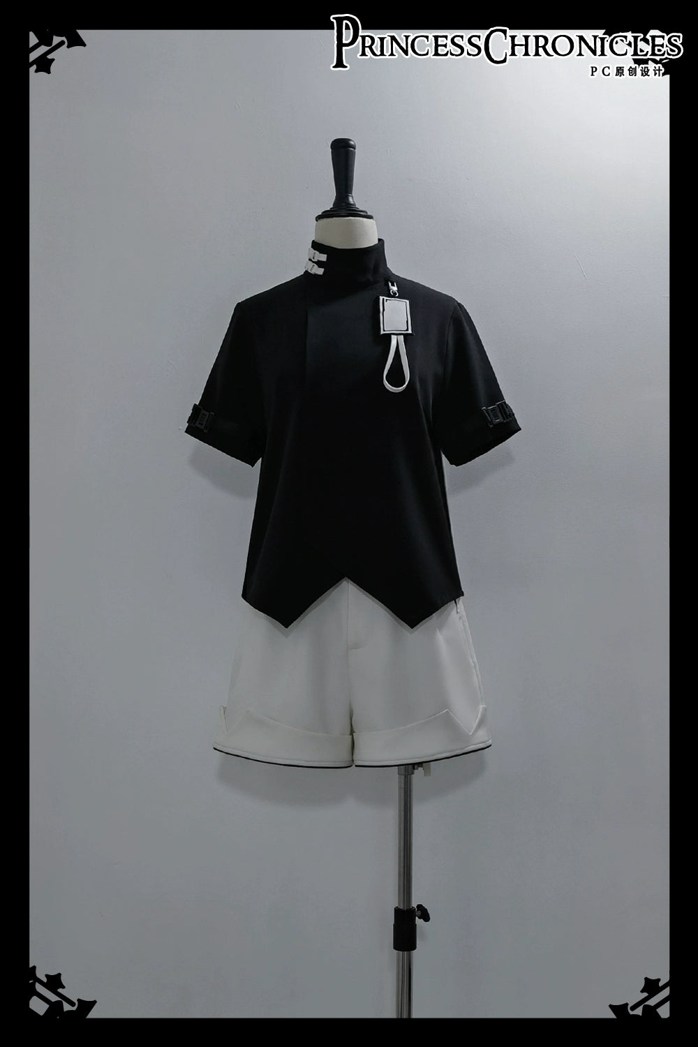 Princess Chronicles - White Cat - Futuristic Style Cool Lolita Pants Suit With Cat Ear Coat 39562:628432