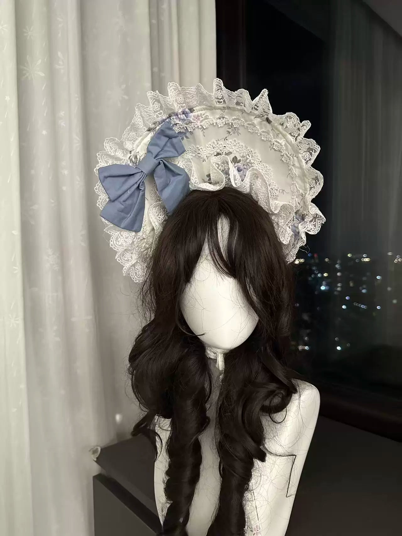 Falling Jacaranda Dream - Old School Lolita Jacaranda Printed JSK Dress 45732:859835