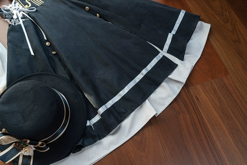 Miss Point~Golden Movement~Elegant Lolita Fishbone Skirt Customized 32242:381446