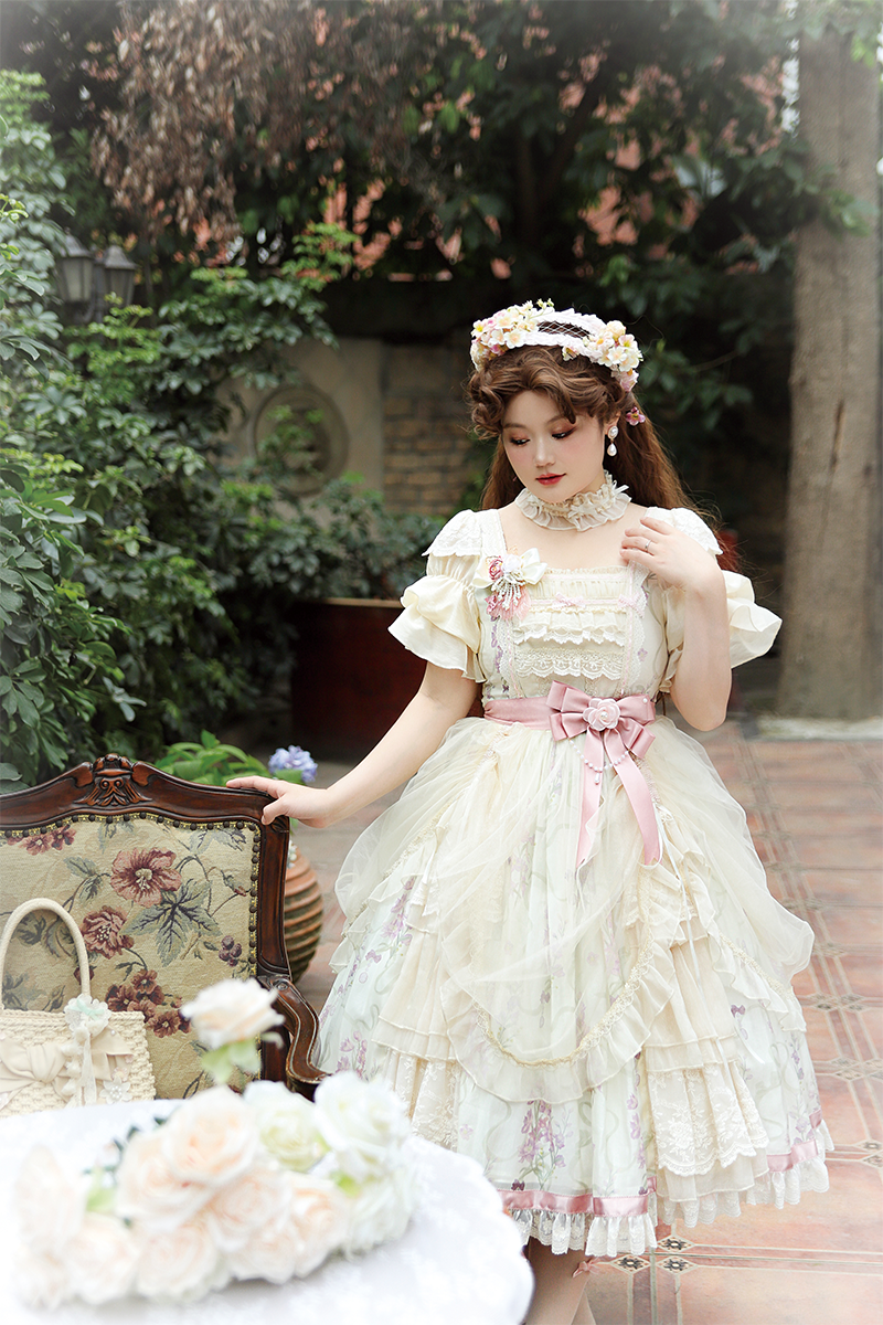 NanShengGe~Old Dream~Elegant Lolita OP Plus Size Dress