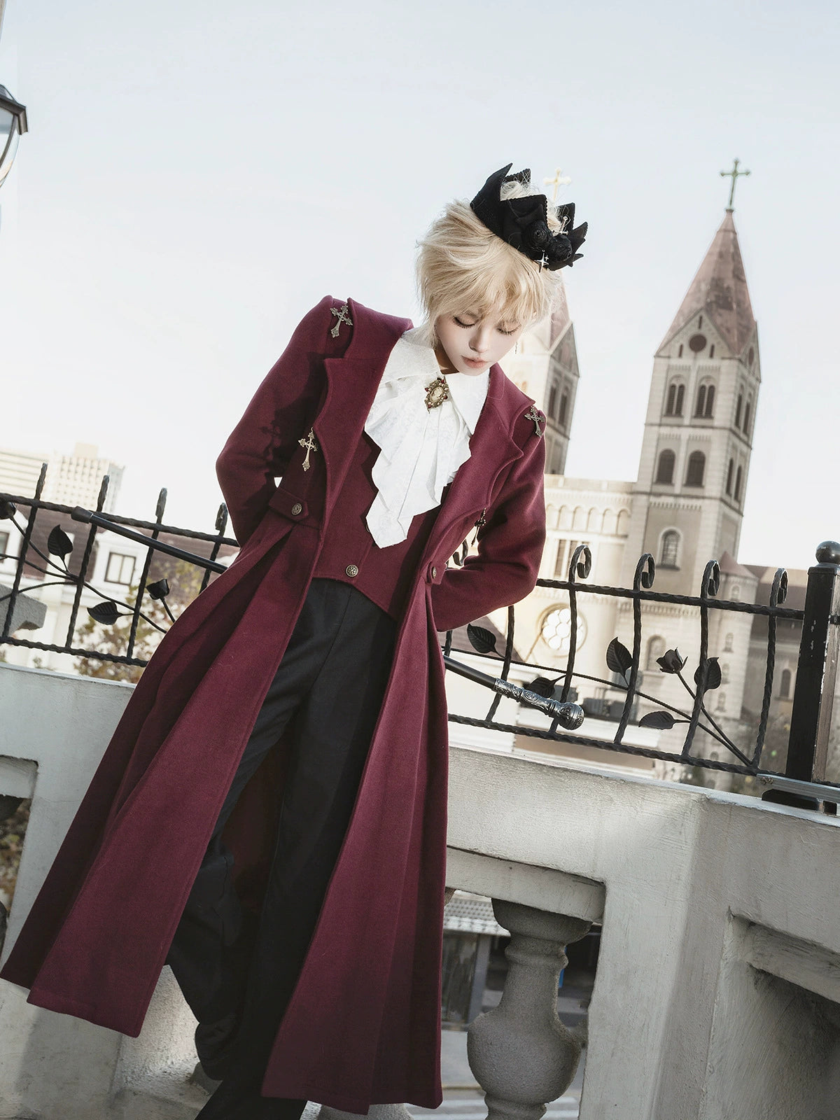 Cornfield Lolita - The Legend of Dracula - Gothic Ouji Lolita Winter Coat Set