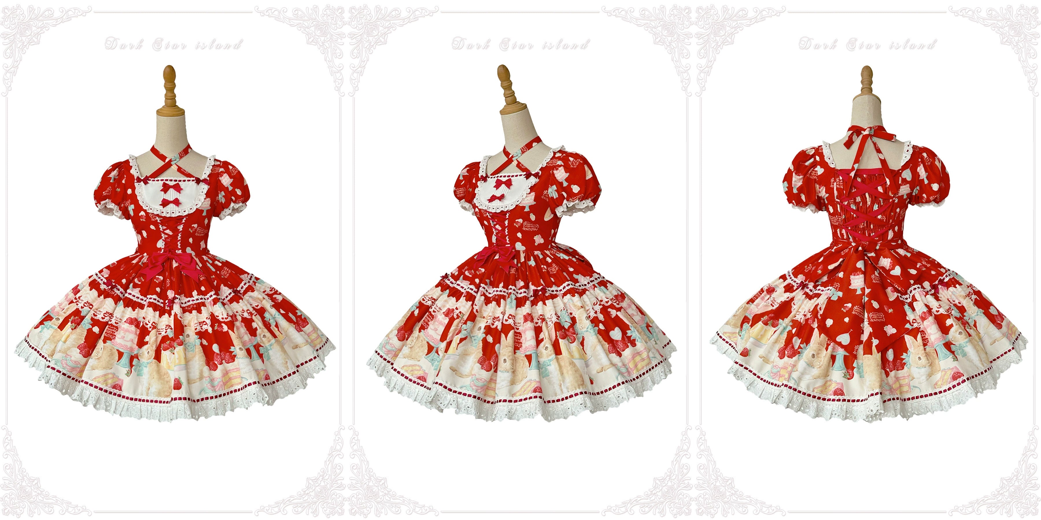 Honey Bunny Cake - Sweet Lolita JSK/OP/Strap SK/Shirt