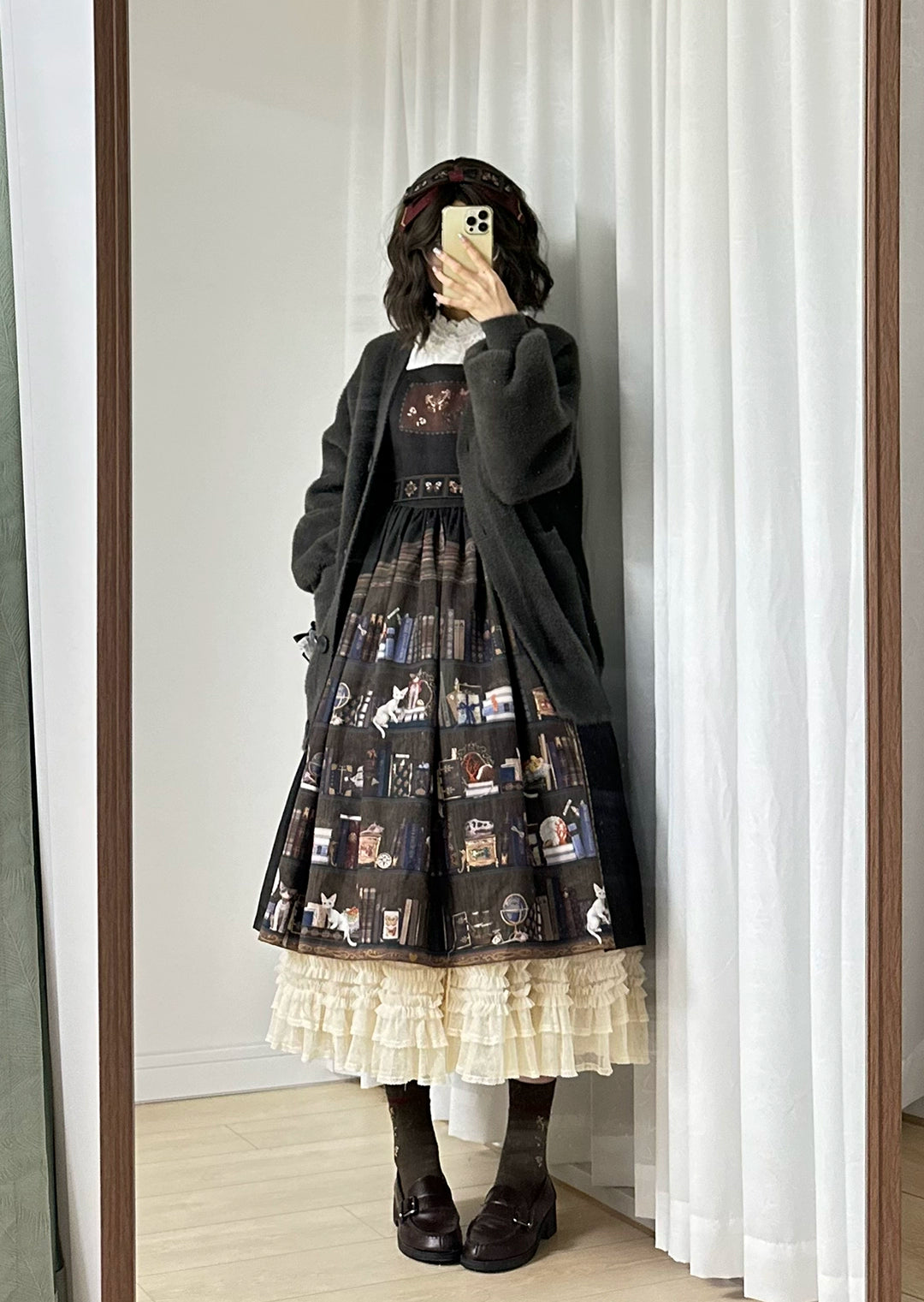 Miss Point - German Bookshelf - Classic Lolita Printed JSK Dress 44029:792953