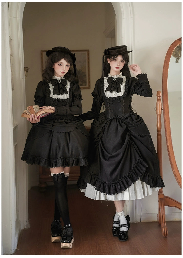 Fog City Time Difference - Classic Lolita SK & Blouse Suit