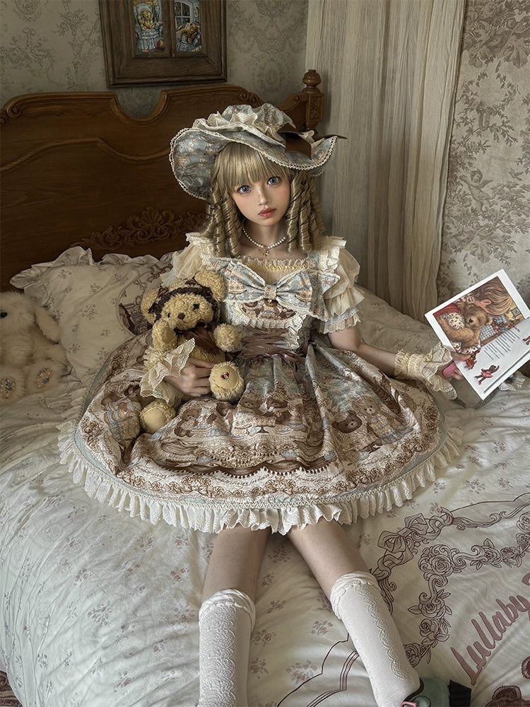 Wendy's Wardrobe - Macaron Bear - Kawaii Lolita Headdress, Bear & Dessert Inspired