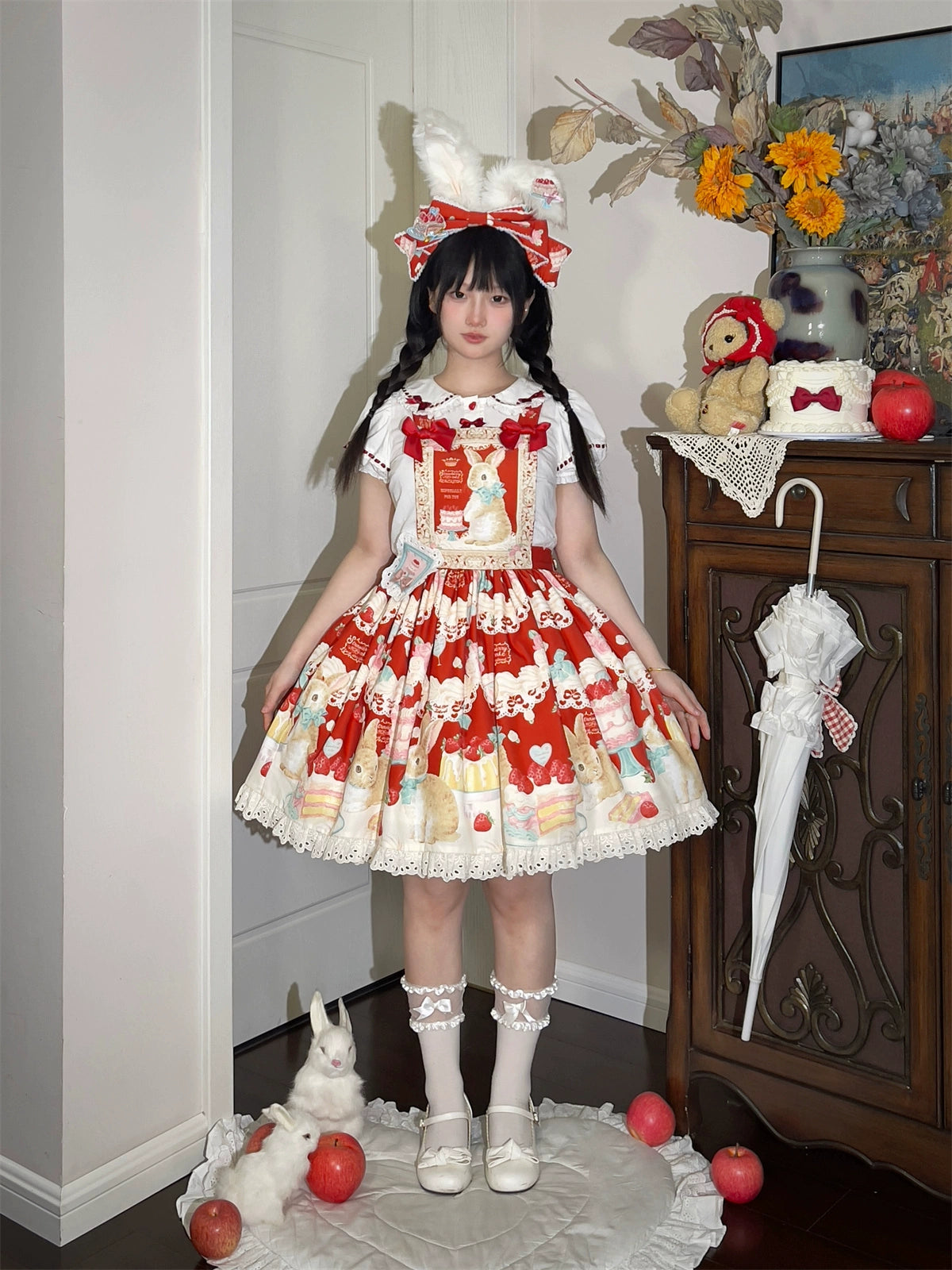 Dark Star Island - Honey Bunny Cake - Sweet Lolita JSK/OP/Strap SK/Shirt