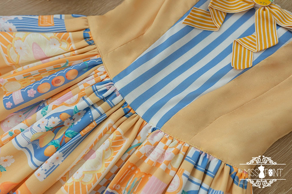 Miss Point~Daisy Lemon~Daily Lolita Lemon Print JSK Customized 21502:310550