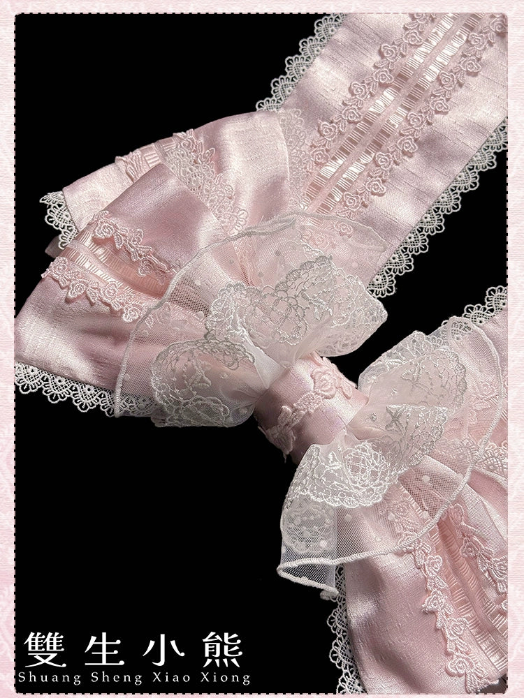 Shuang Sheng Xiao Xiong - Heart of Love - Lace Sweet Lolita Accessory Set 44308:803638