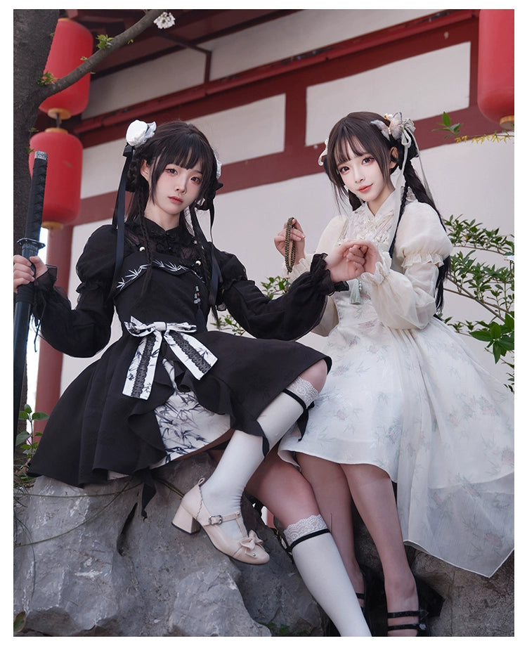 With PUJI~Moon Gauze~Qi Lolita Blouse Chinese Style Shirt 39832:639410