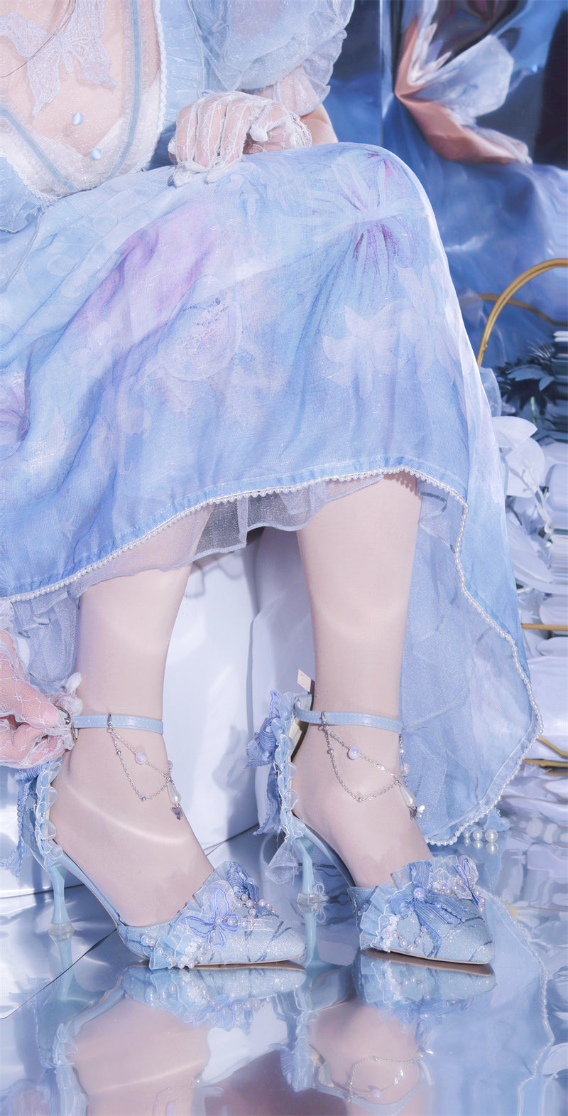 Ximeng Lolita - Deep Sea Hospital - Plus Size Wedding Lolita Bridal Shoes Customized Heels