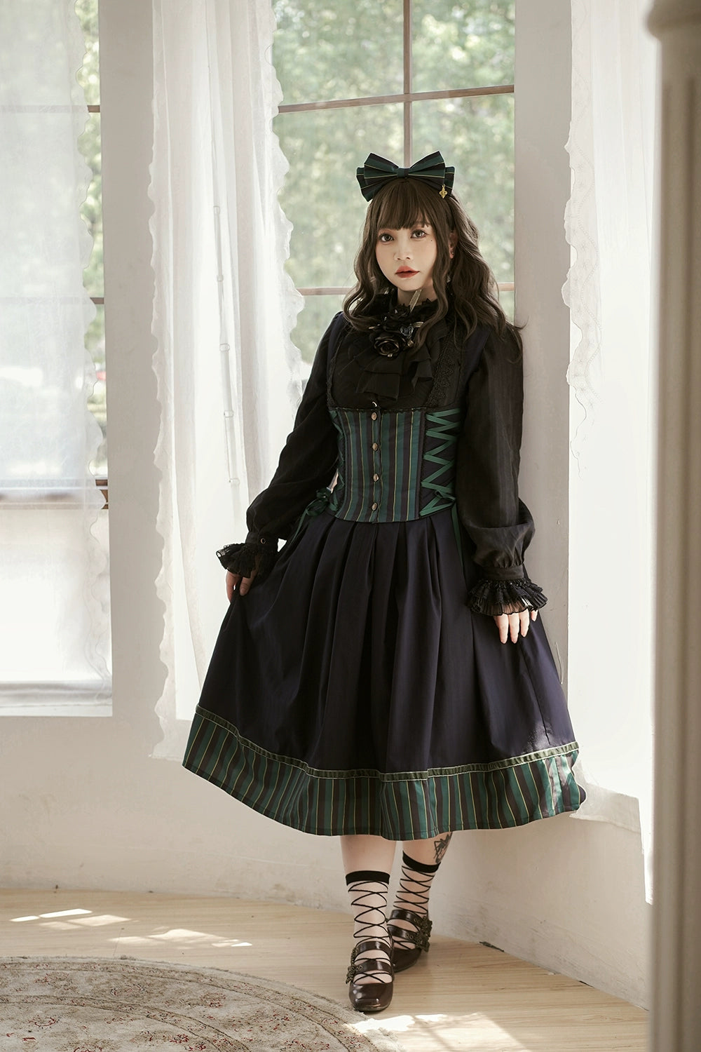 (Buyforme)Miss Point~Custom-Made Lolita Elegant Stand Collar Lolita Shirt 21546:312814