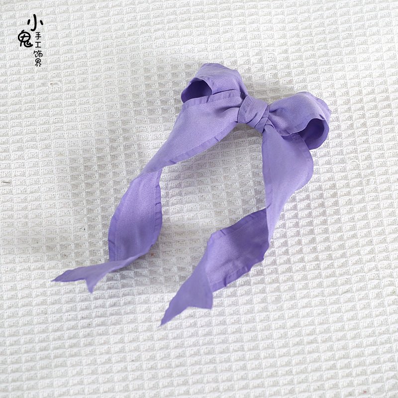 Xiaogui - Cosplay Double Ponytail Spiral Lolita Hair Clips taro purple (single one)