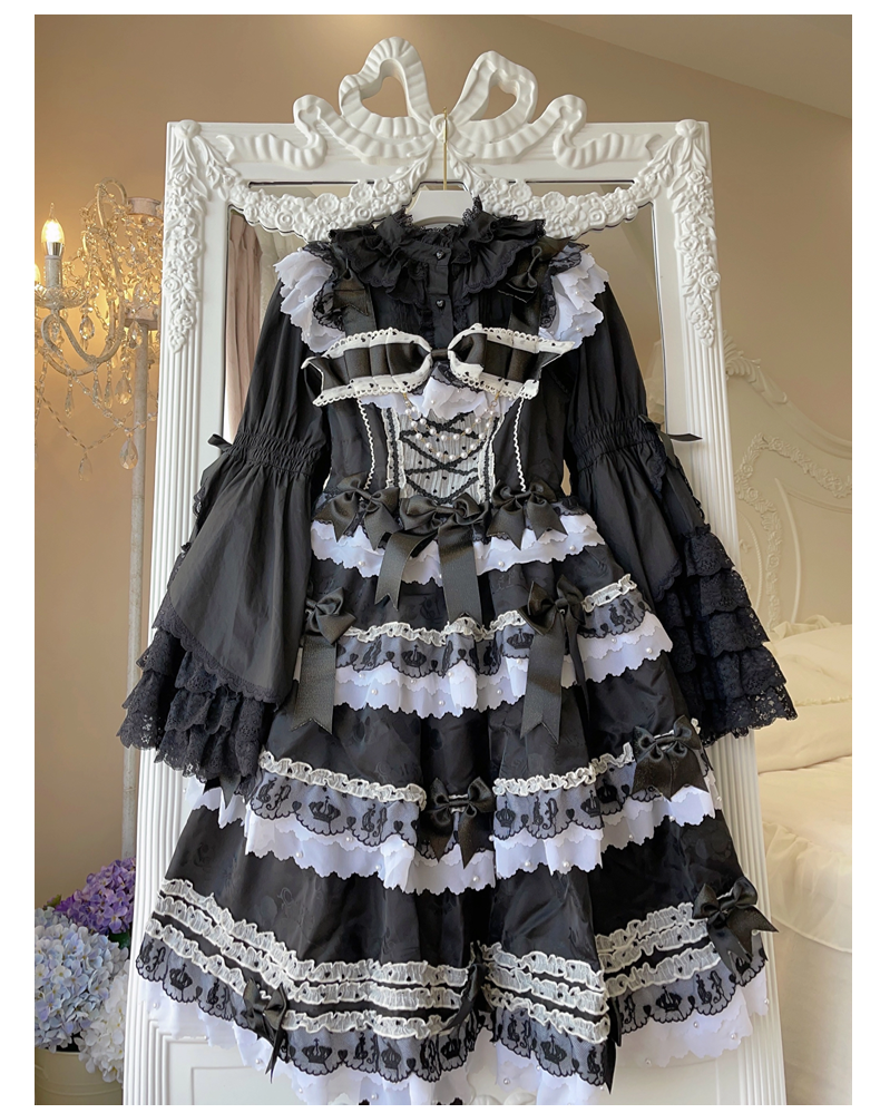 Plum Tree - Liliya's Secrets - Cotton Lolita Princess Sleeve Blouse, Gorgeous Shirt 44381:805941