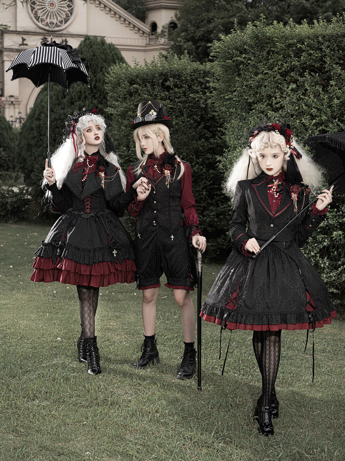 Luna Planetarium - Evil Fang - Gothic Lolita JSK Suit Ouji Lolita Shorts Suit